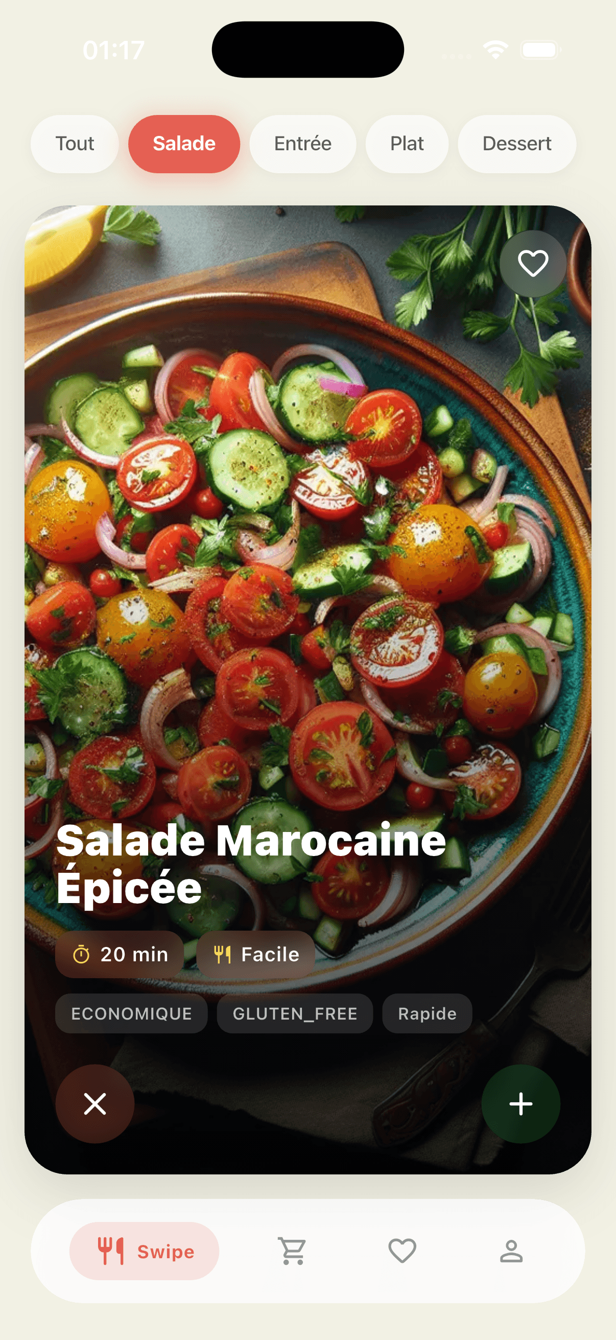 FooderZ App Home - Salade Marocaine
